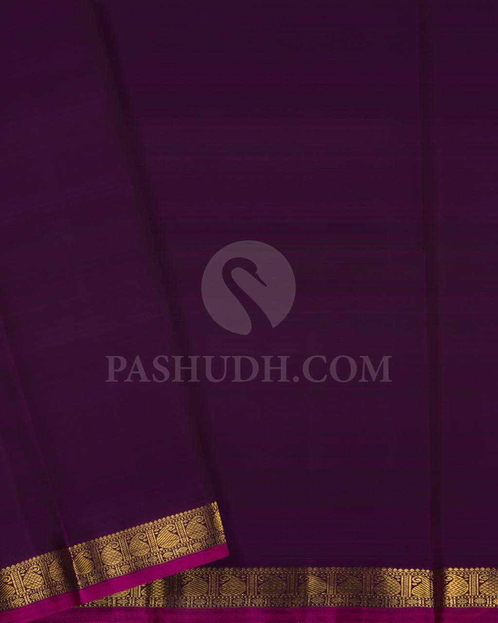 Purple Pure Zari Kanjivaram Silk Saree-SP167