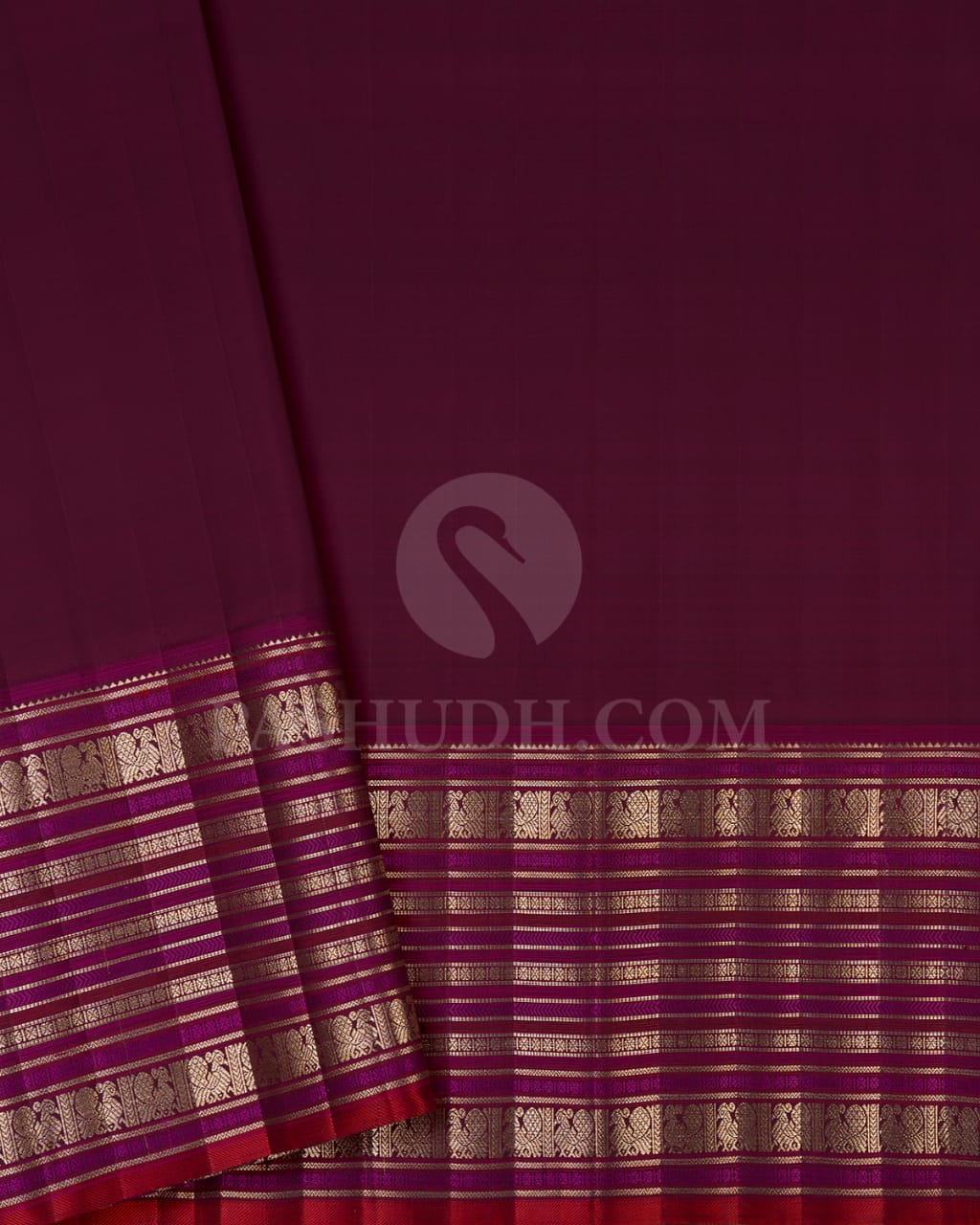 Orange And Purple Kanjivaram Silk Saree-S1510(A)