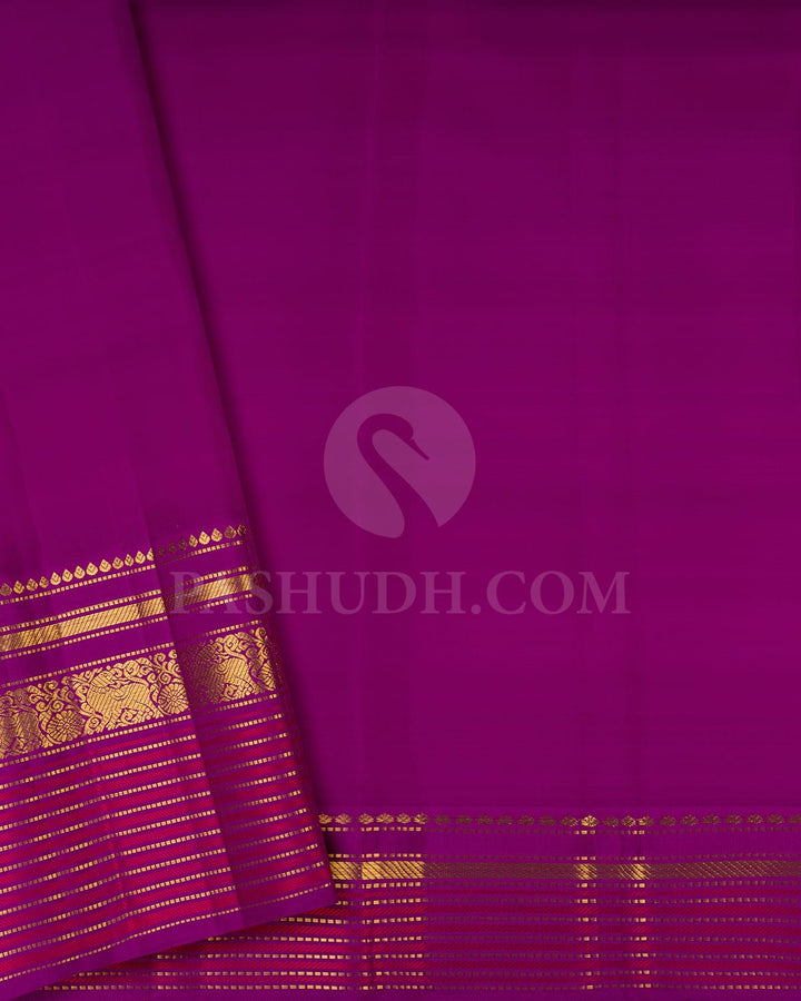 Dual Shaded Blue/Green Kanjivaram Silk Saree-S1508(A)