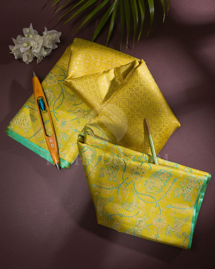 Light Green Kanjivaram Silk Saree-S1503(A)