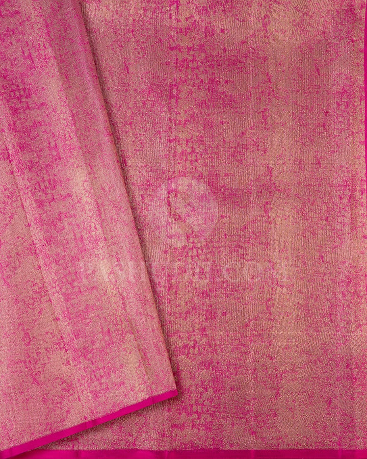 Baby Pink And Rani Pink Kanjivaram Silk Saree-DJ305(I)