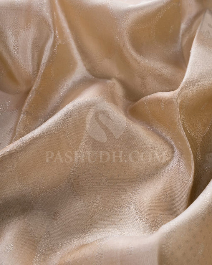 Half White Kanjivaram Silk Saree-DJ359(F)