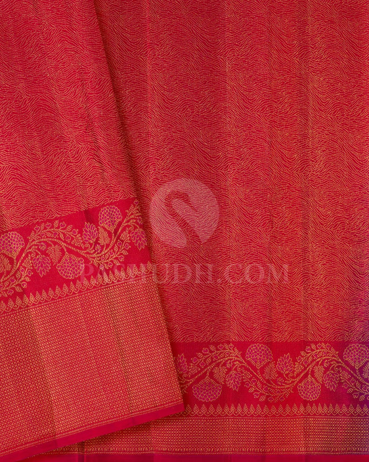 Magenta And Pinkish Red Kanjivaram Silk Saree-DJ384(A)