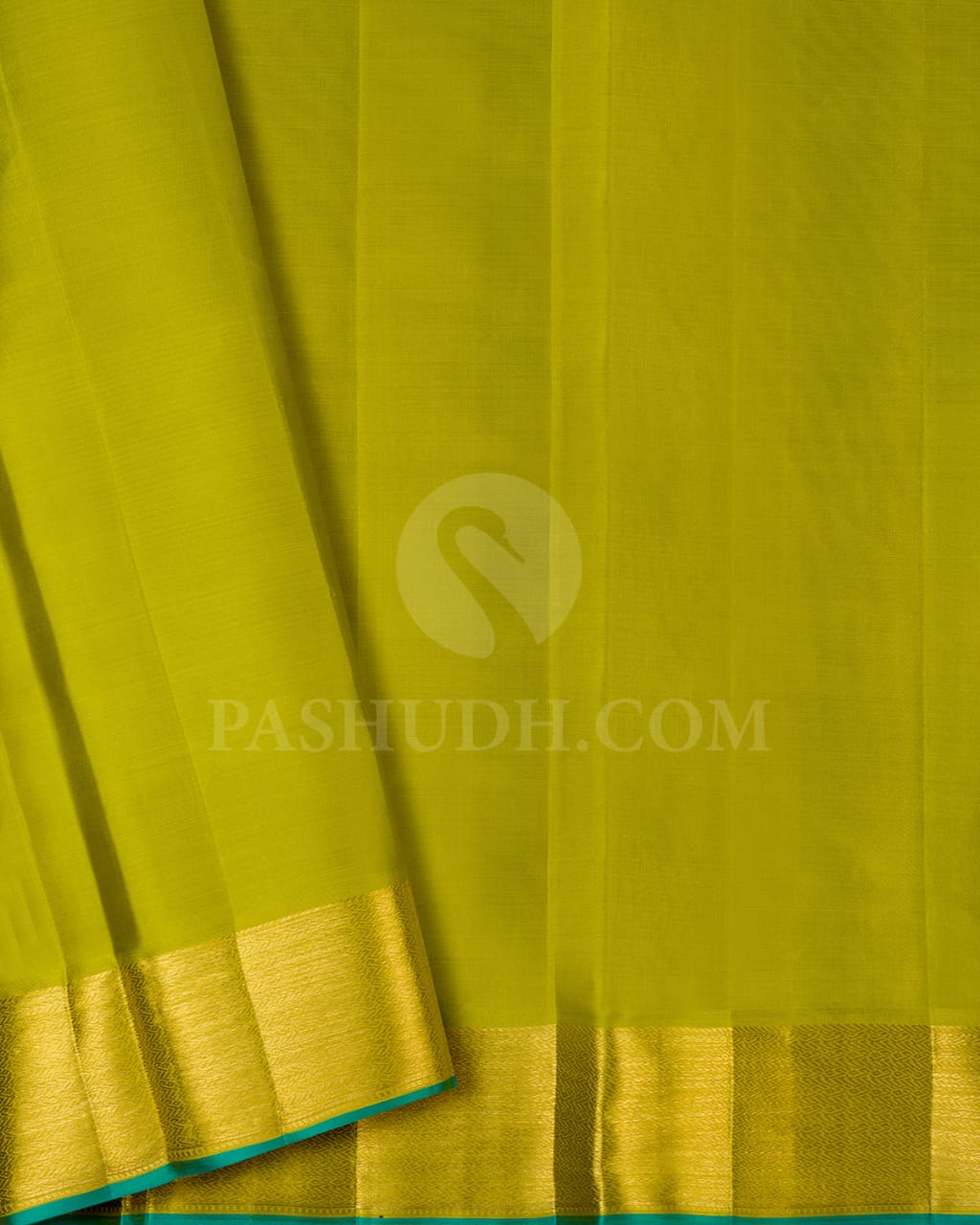 Parrot Green Kanjivaram Silk Saree-DJ379(B)