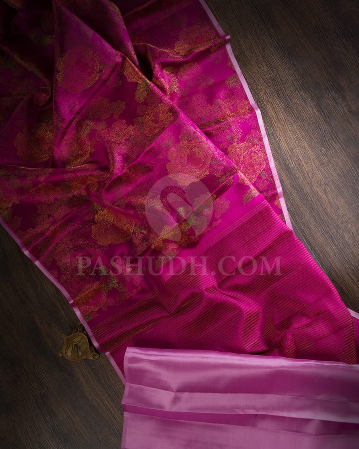 Magenta Kanjivaram Silk Saree-DJ367(B)
