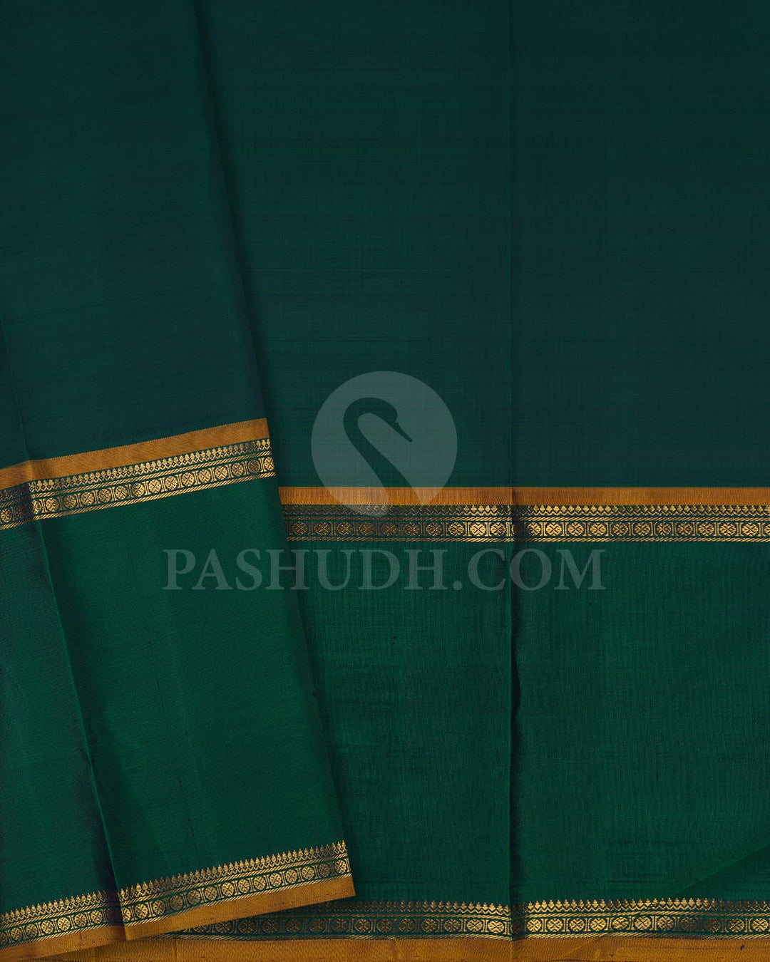 Magenta And Bottle Green Kanjivaram Silk Saree-SP136