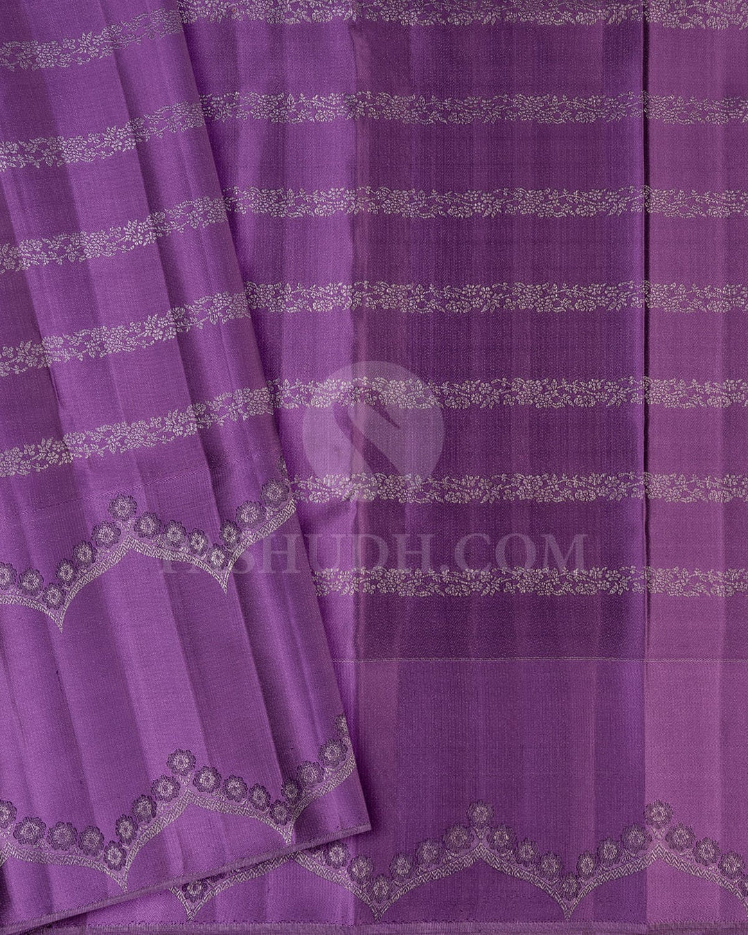 Purple And Lavender Kanjivaram Silk Saree-D610(C)