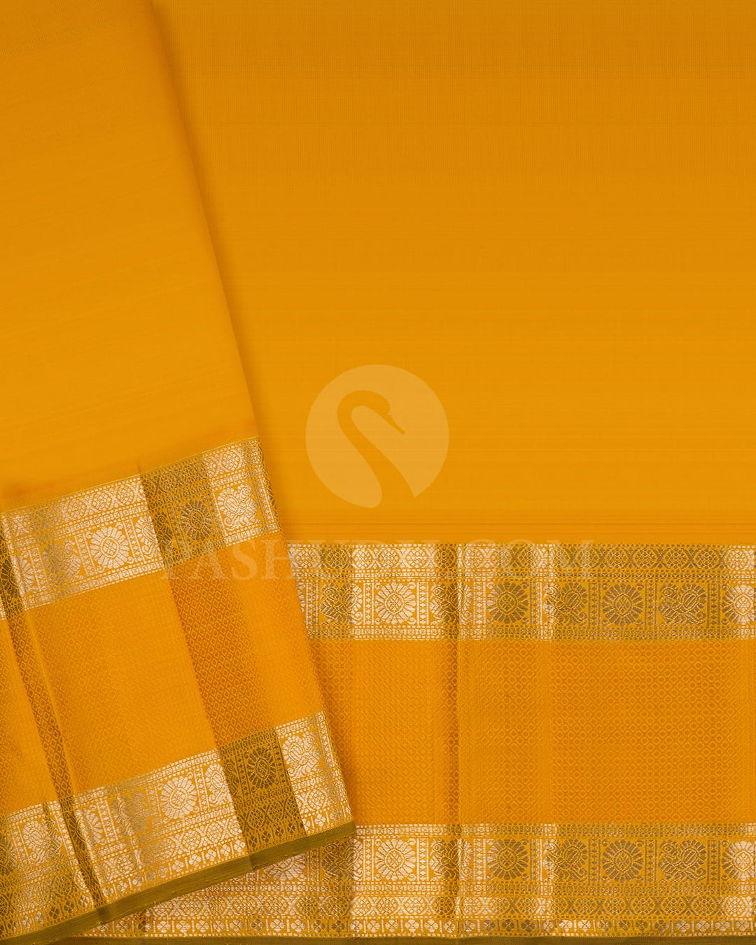 Royal Purple And Golden Marigold Kanjivaram Silk Saree- S1497(A)