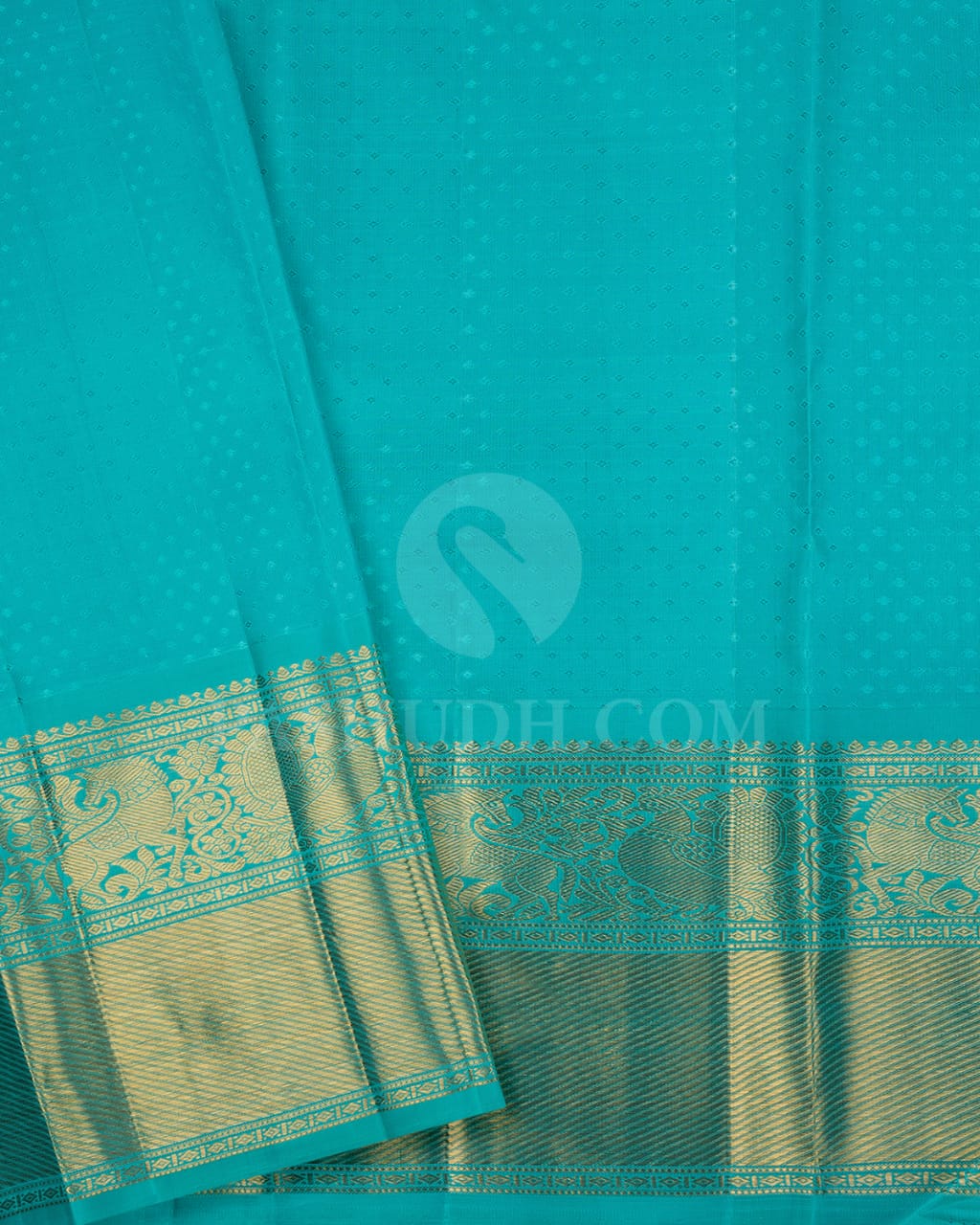 Royal Violet And Aqua Mint Kanjivaram Silk Saree-SP178
