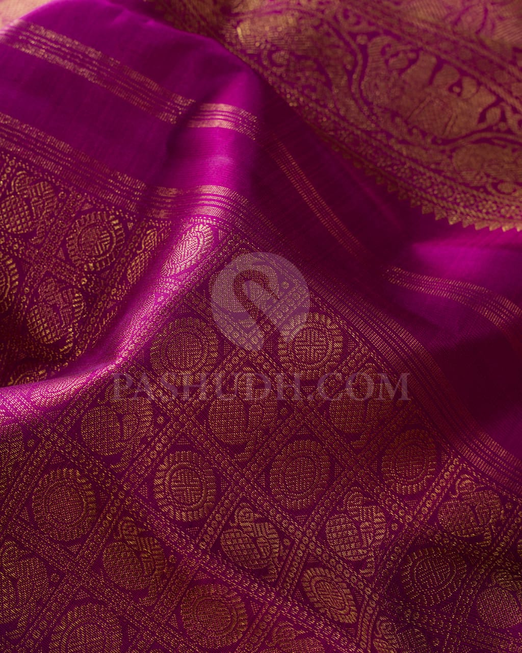 Magenta Bridal Kanjivaram Silk Saree-SP190