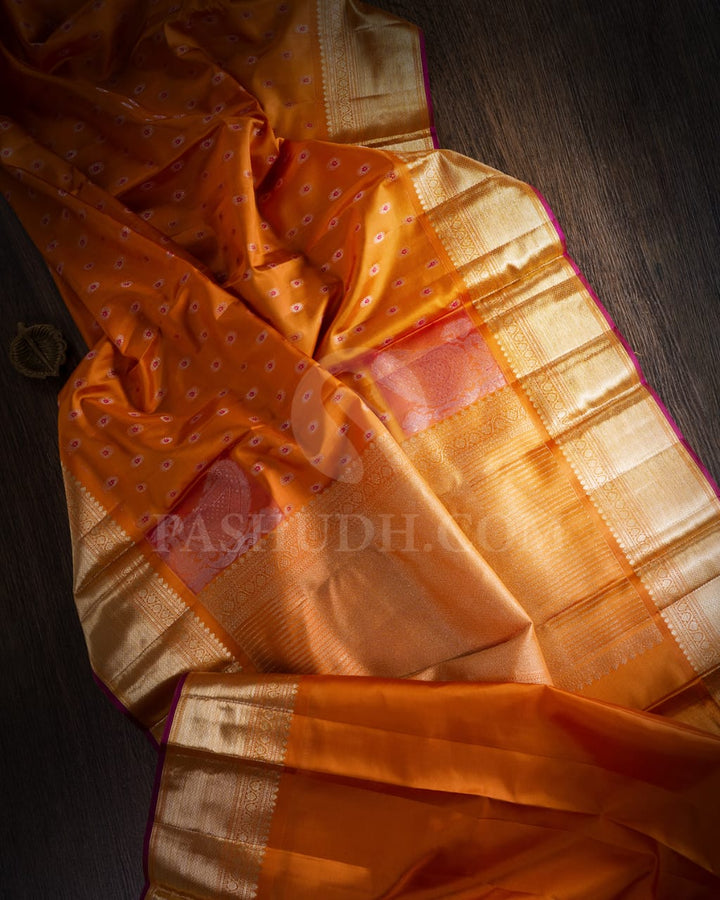 Orange Kanjivaram Silk Saree -DJ387(A)