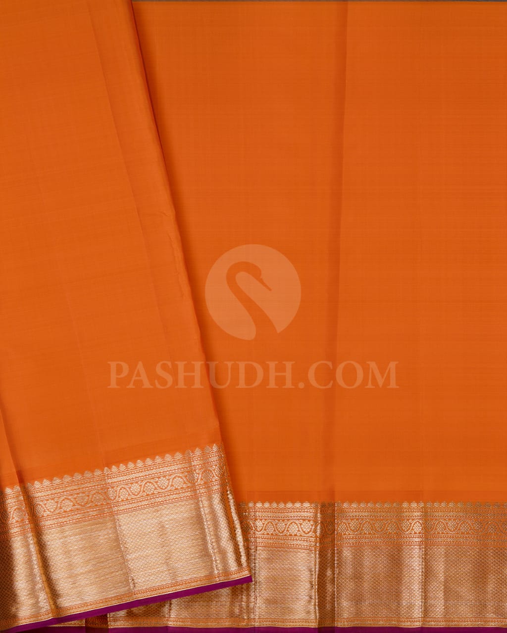 Orange Kanjivaram Silk Saree -DJ387(A)