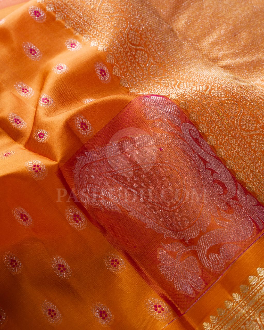 Orange Kanjivaram Silk Saree -DJ387(A)