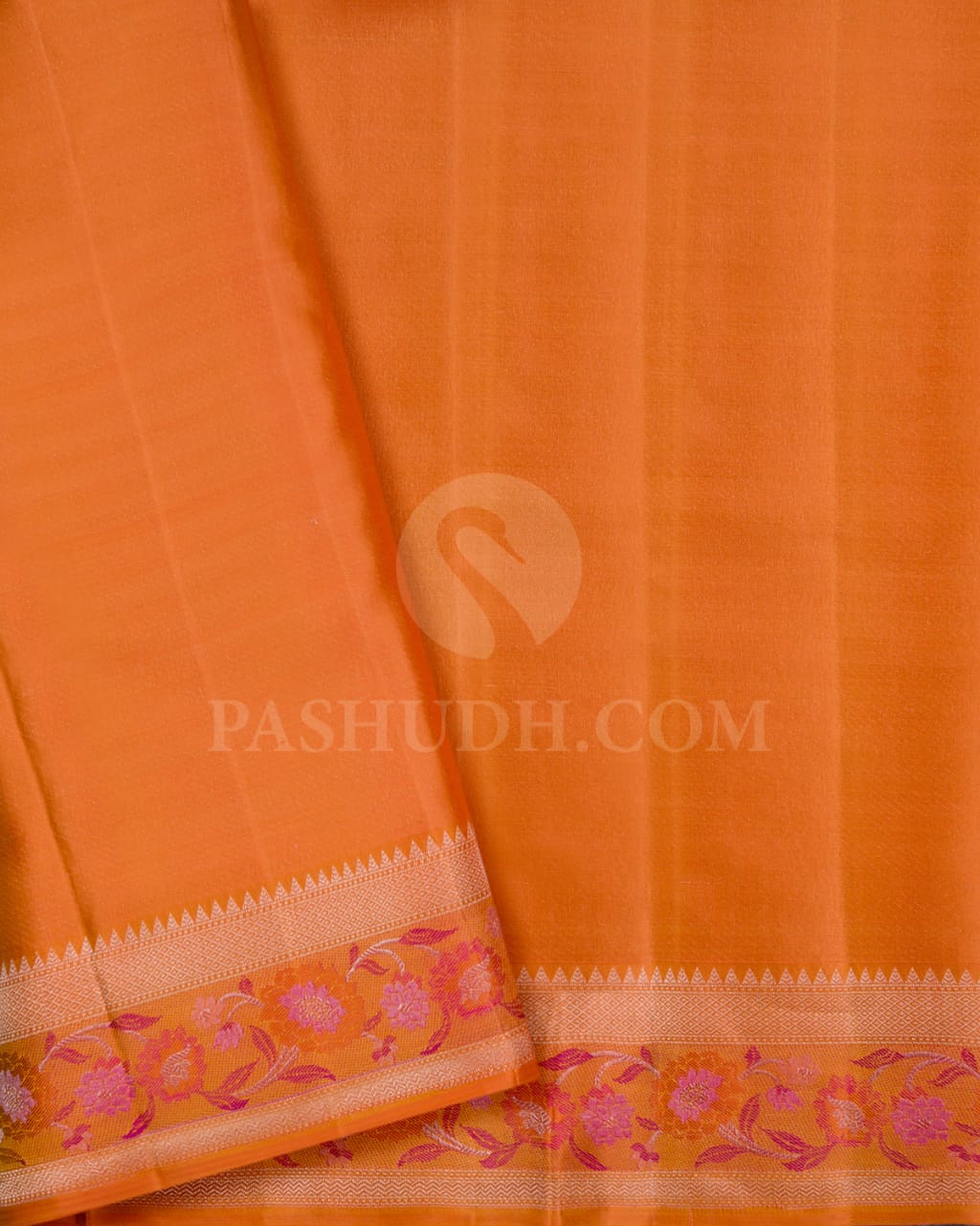 Tuscany Yellow And Mild Orange Pastel Kanjivaram Silk Saree-DJ377(C)