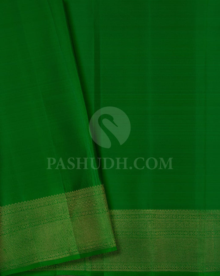 Mango Yellow Kanjivaram Silk Saree-DJ388(A)