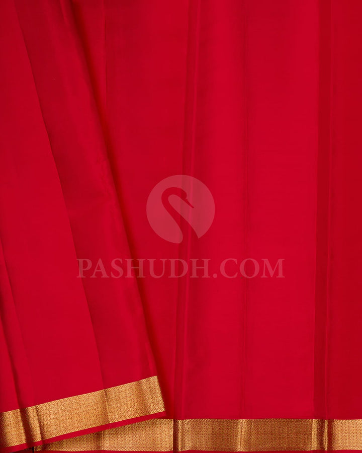 Magenta And Red Kanjivaram Silk Saree-DJ362(C)