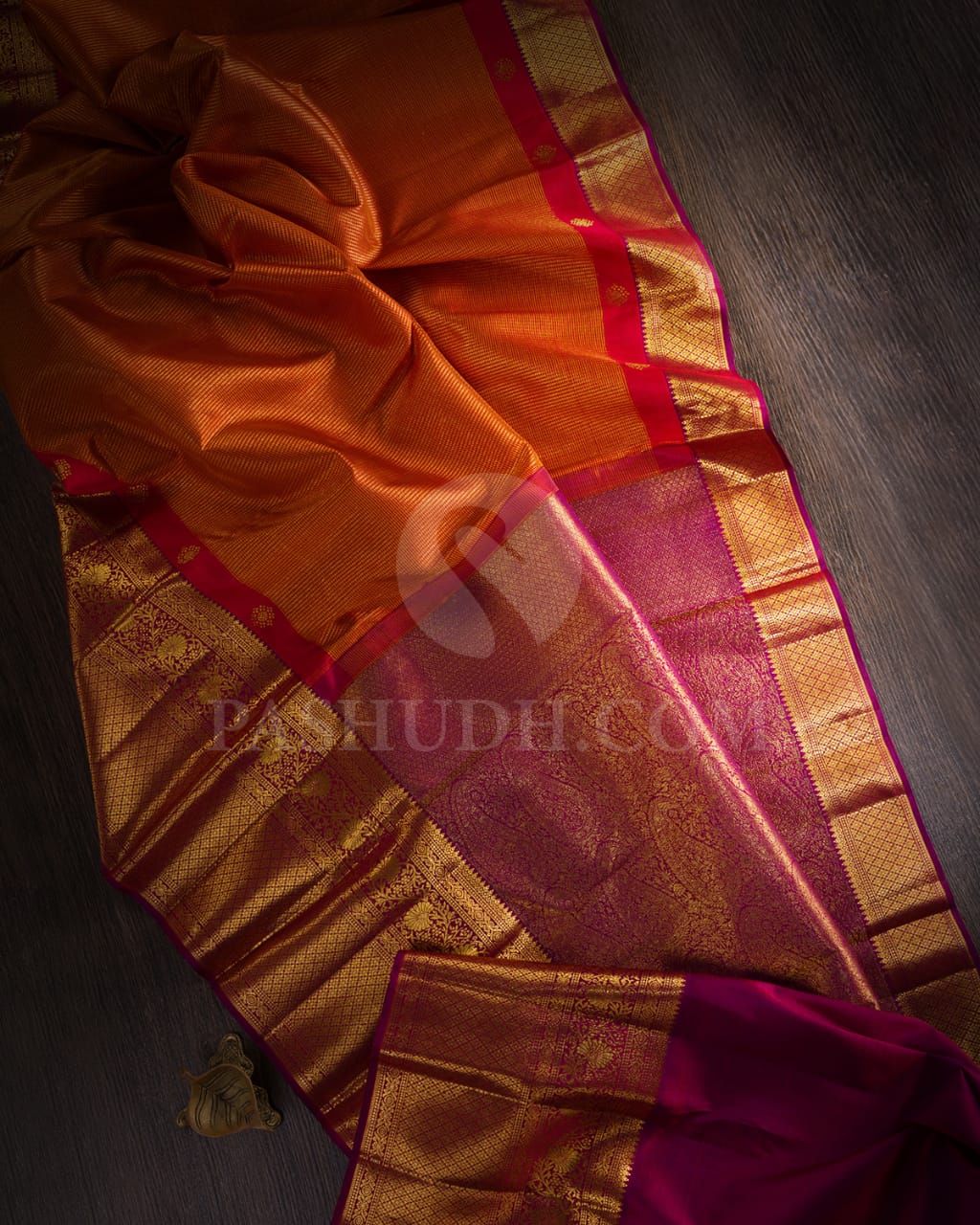 Red And Magenta  Kanjivaram Silk Saree-S1533(A)