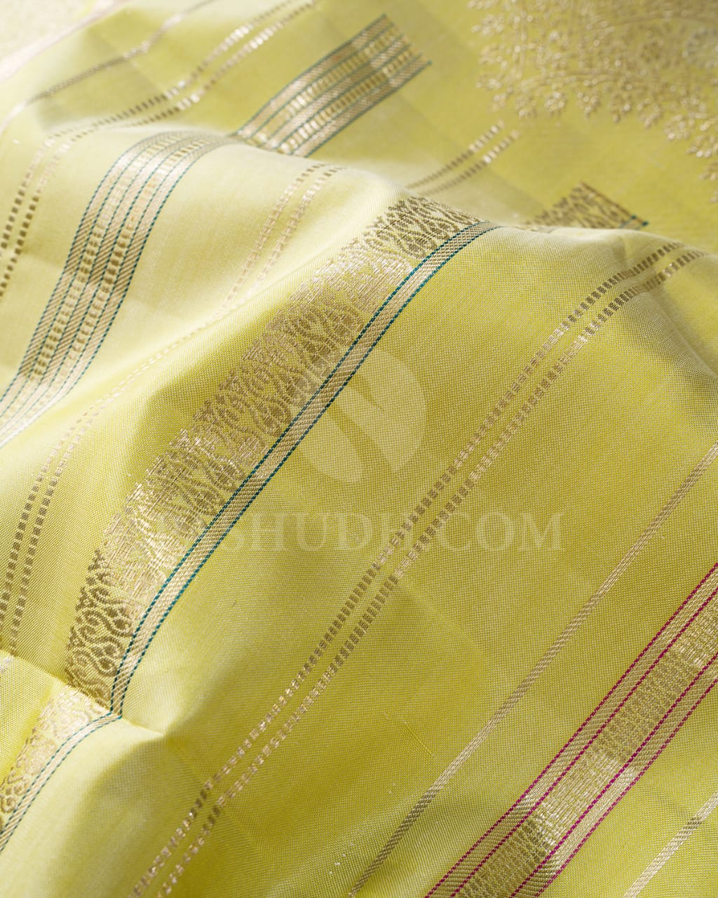 Pista Green And Dual Shaded Emerald Green Kanjivaram Silk Saree-S1531(A)