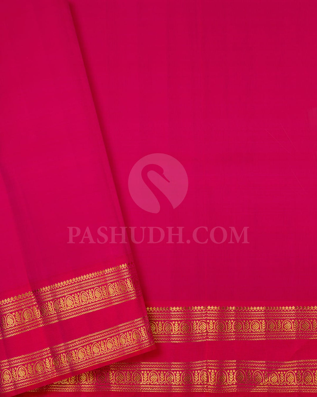 Olive Green And Rani Pink Traditional Kanjivaram Silk Saree-S1535(A)