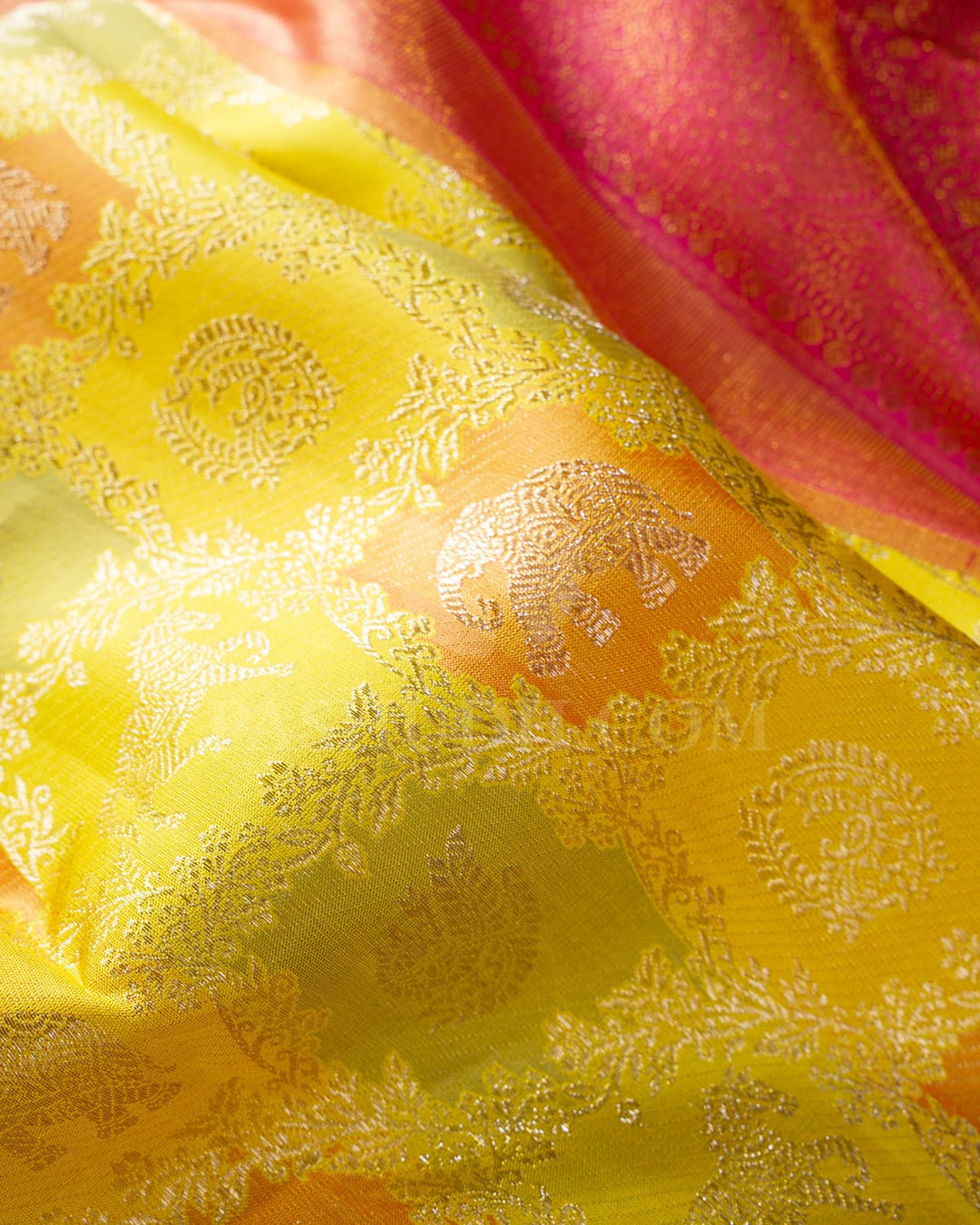 Multicolor Pastel Bridal Kanjivaram Silk Saree-S1513(A)