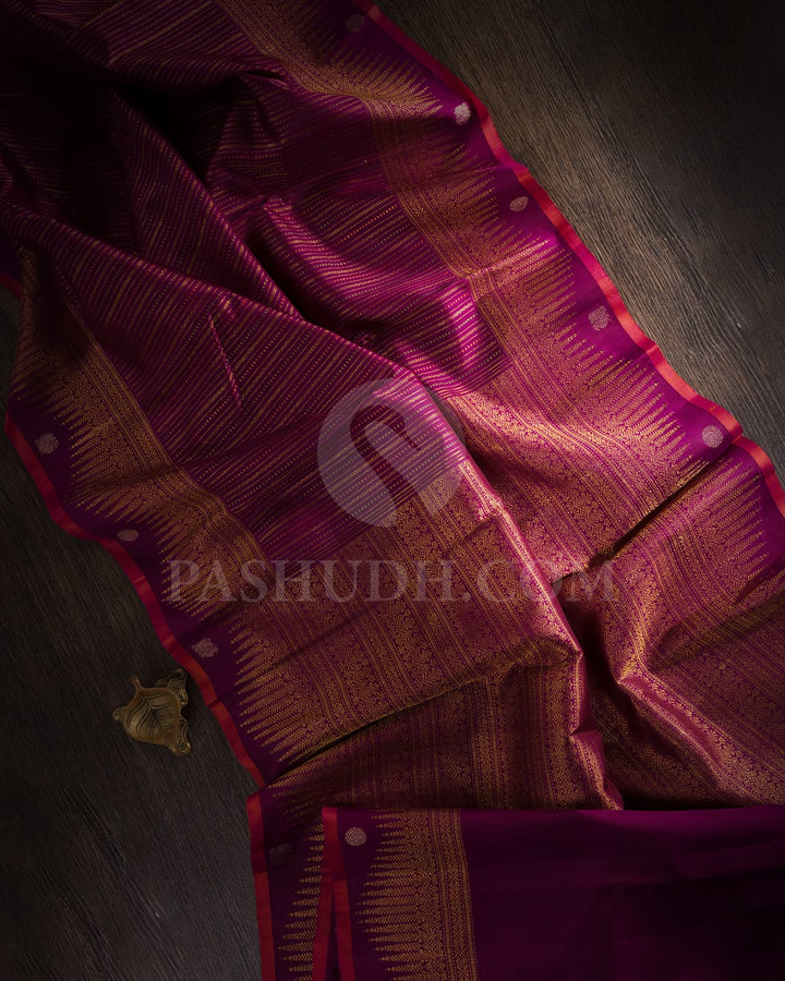 Purple Kanjivaram Silk Saree-S1494(B)