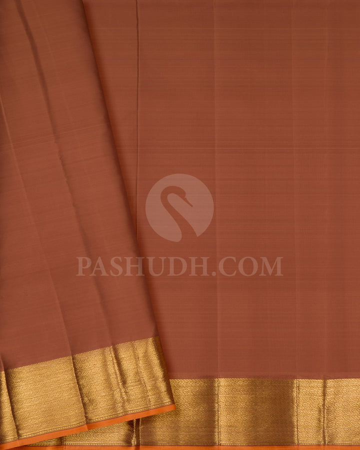 Brown Kanjivaram Silk Saree-DJ379(C)