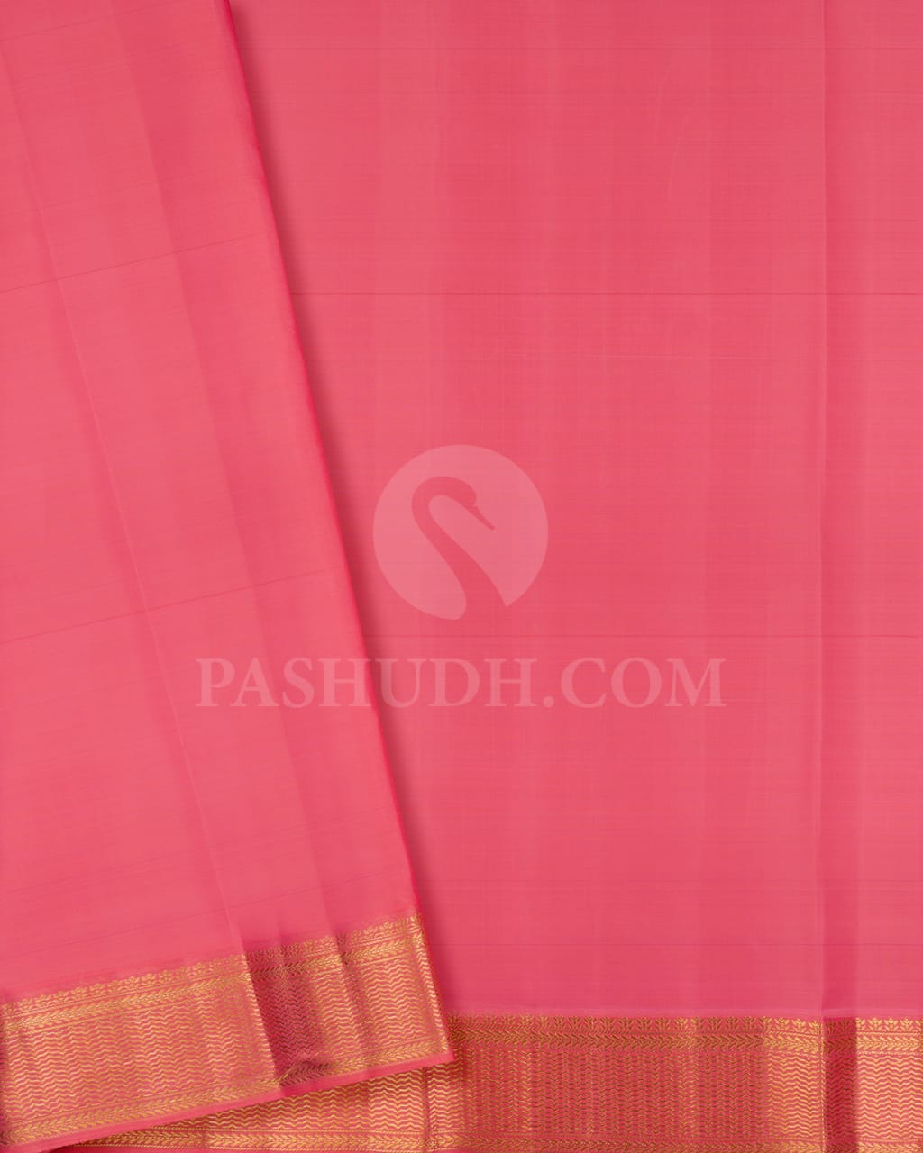 Peachy Pink Kanjivaram Silk Saree-D647(A)