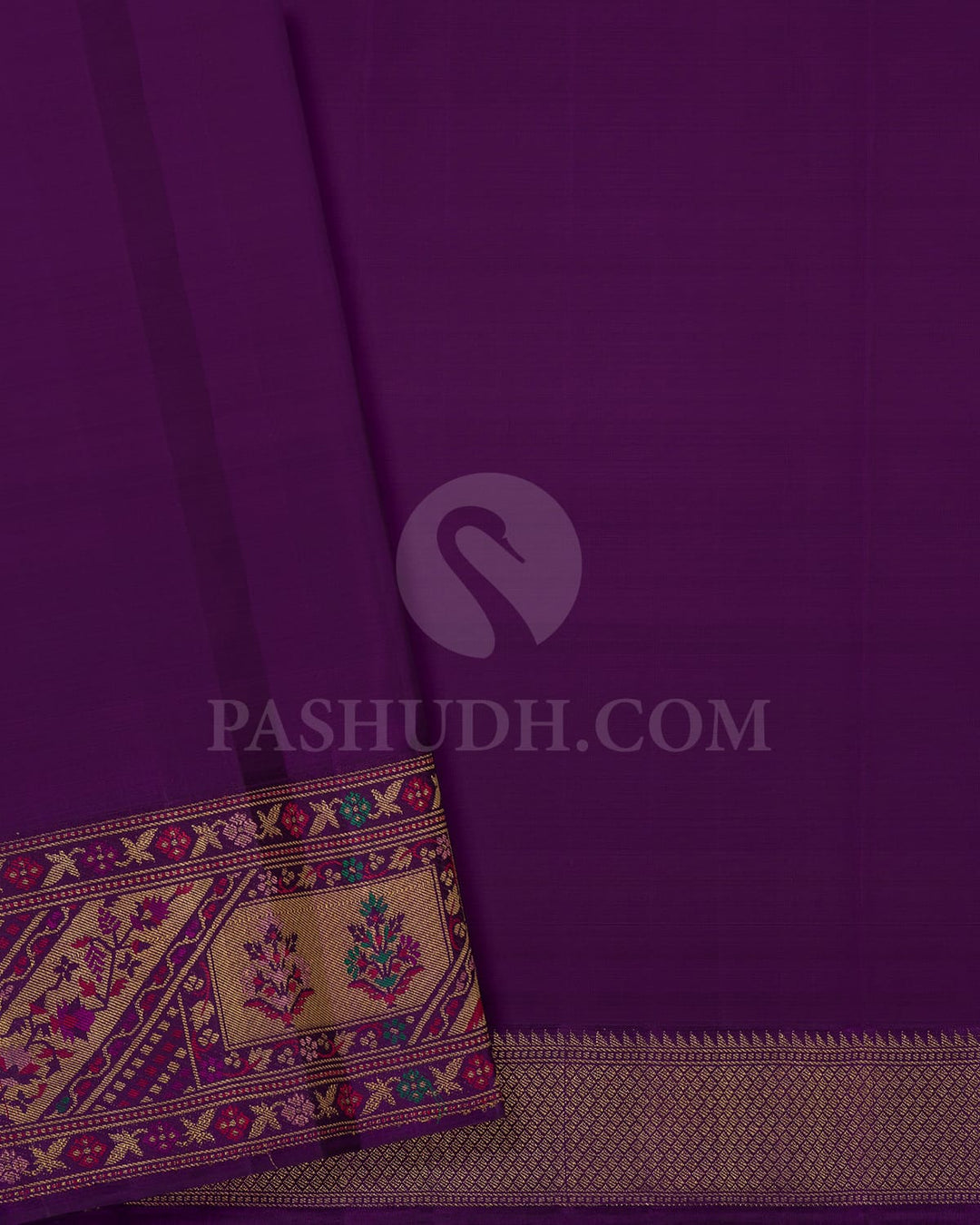 Lavender And Purple Pure Zari Bridal Kanjivaram Silk Saree-P194(A)