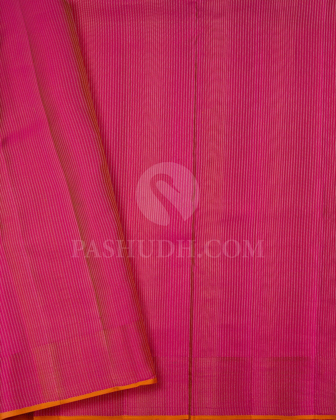 Mustard Yellow And Rouge Pink Kanjivaram Silk Saree-DJ366(C)
