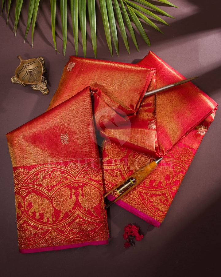 Red Bridal Kanjivaram Silk Saree-S1514(A)