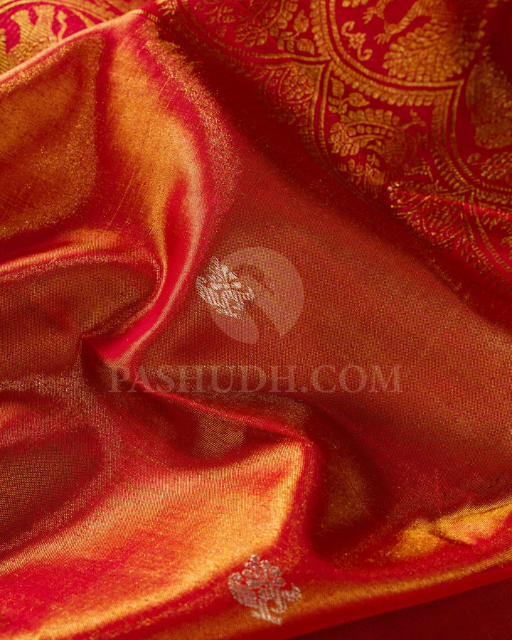 Red Bridal Kanjivaram Silk Saree-S1514(A)