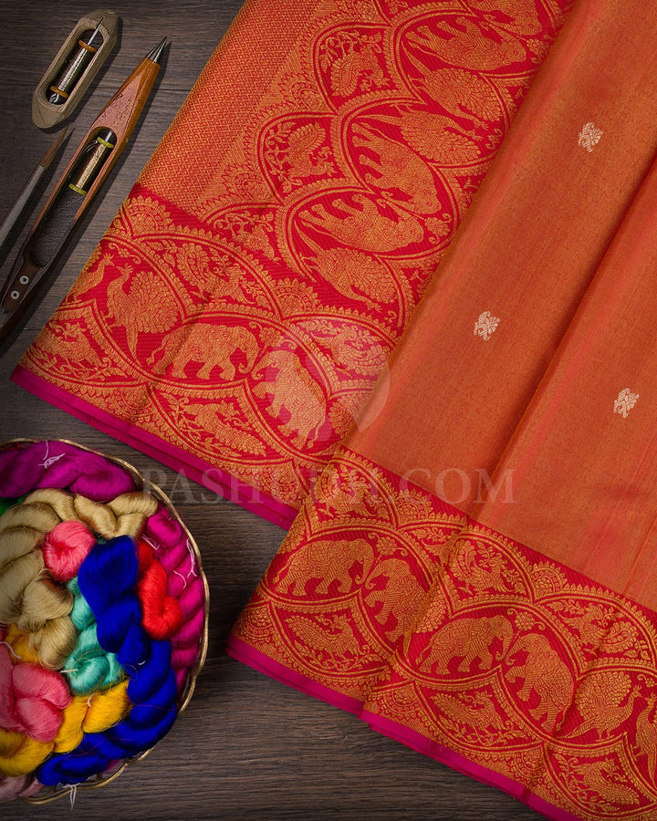 Red Bridal Kanjivaram Silk Saree-S1514(A)