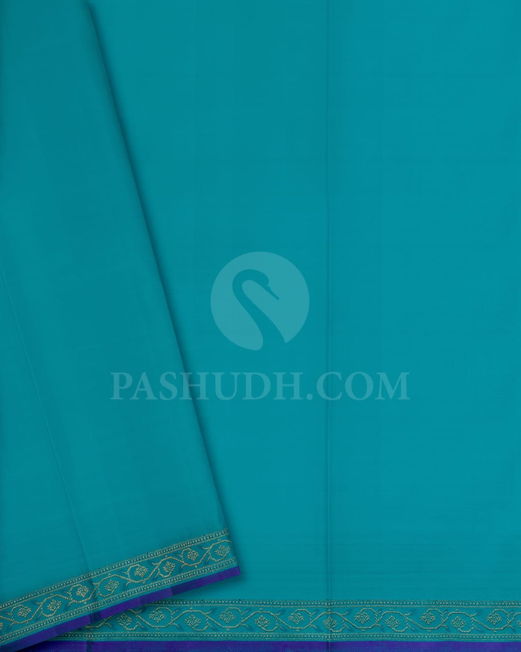 Anandha Blue Bridal Pure Zari Kanjivaram Silk Saree-P198(A)