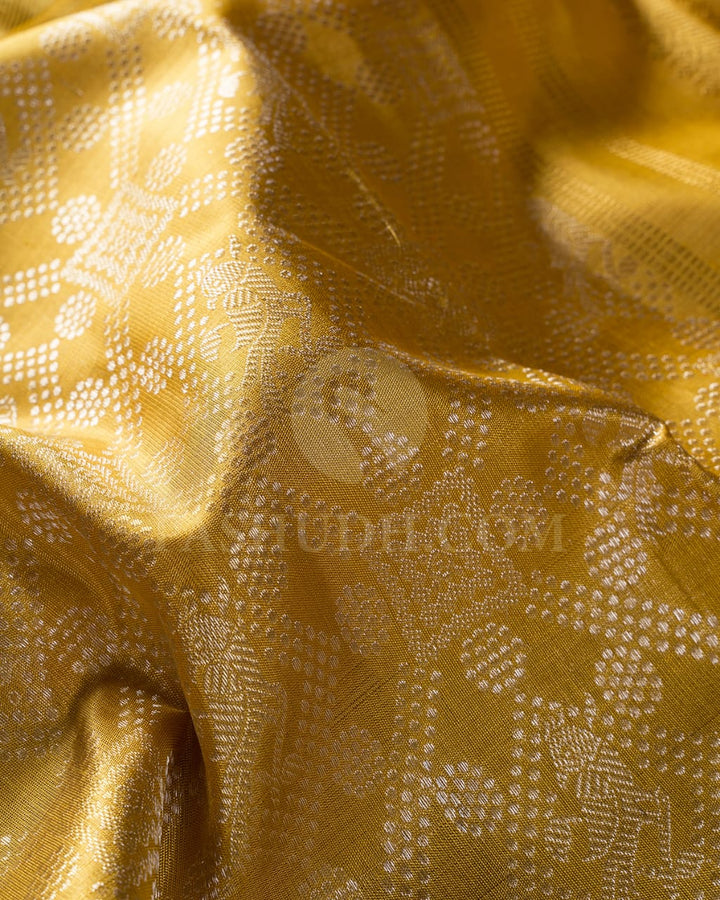 Gold Tissue Bridal Kanjivaram Silk Saree-SP222