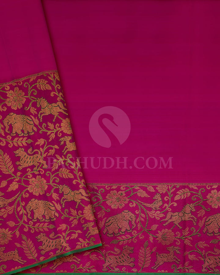 Rani Pink Vanasingaram Bridal Kanjivaram Silk Saree-S1503(B)