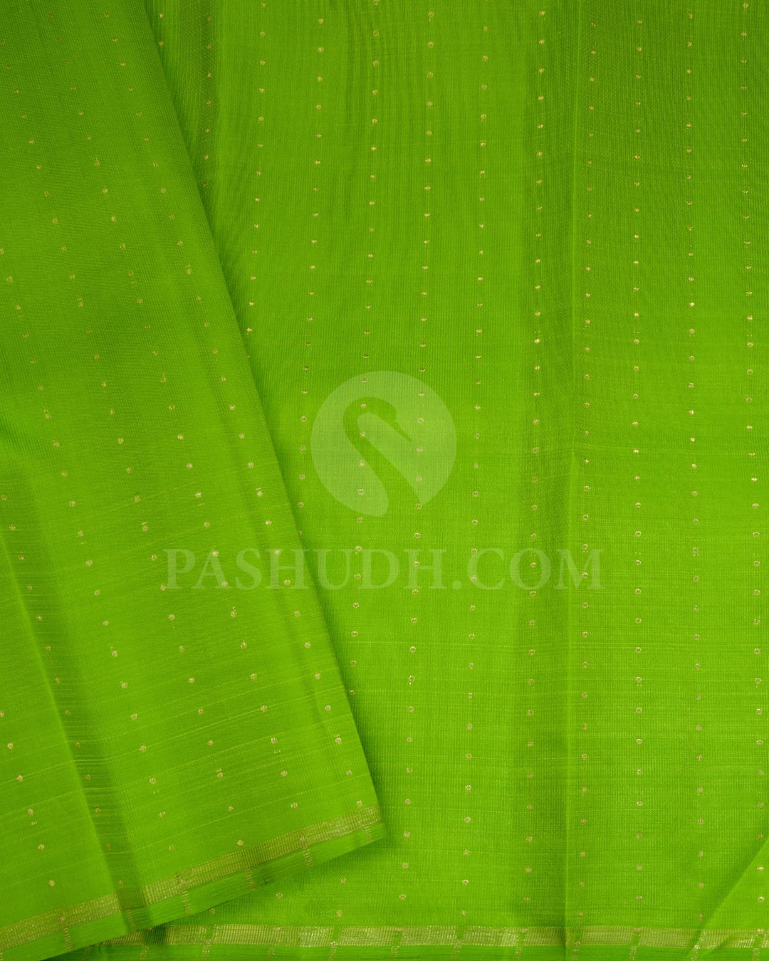 Mehendi Green With Parrot Green Pure Zari Kanjivaram Silk Saree-SP216