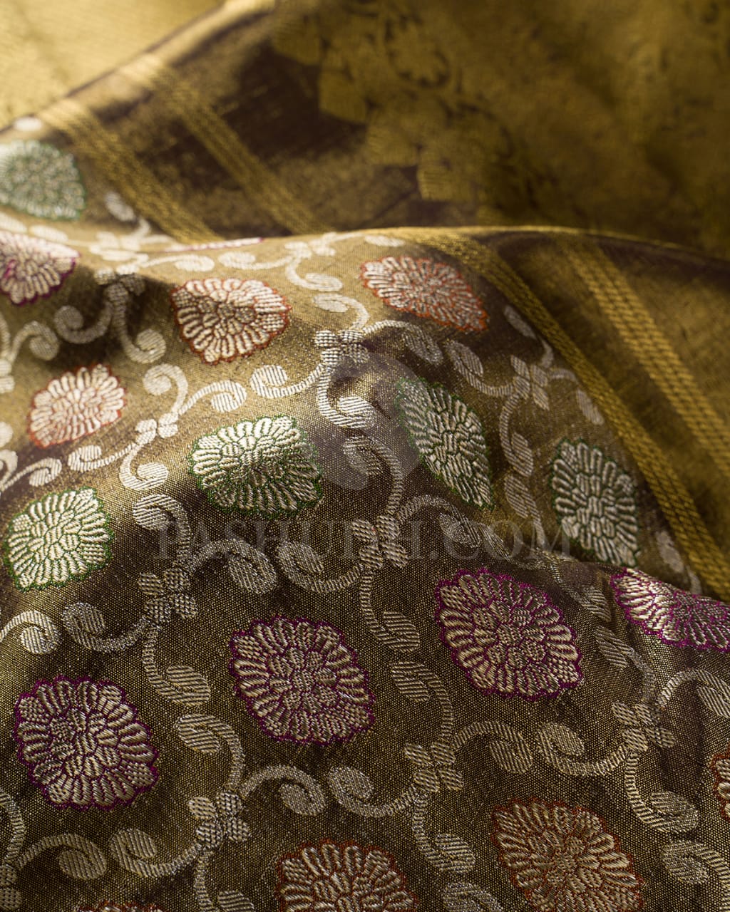 Brown Kanjivaram Silk Saree-SP232