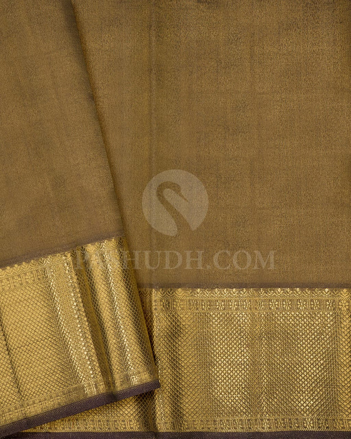 Brown Kanjivaram Silk Saree-SP232