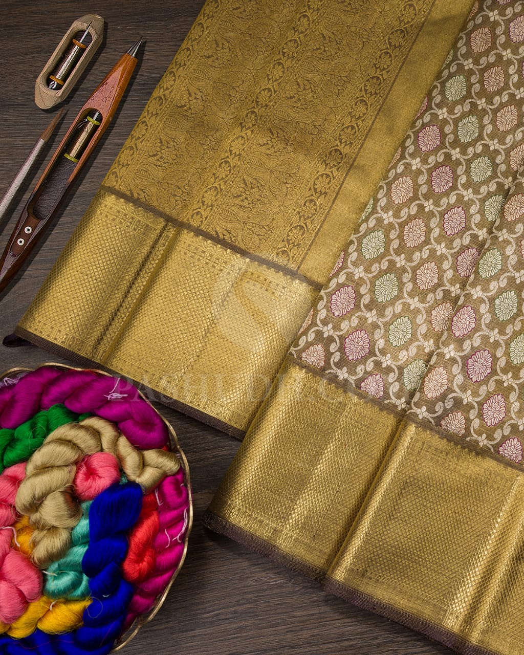 Brown Kanjivaram Silk Saree-SP232