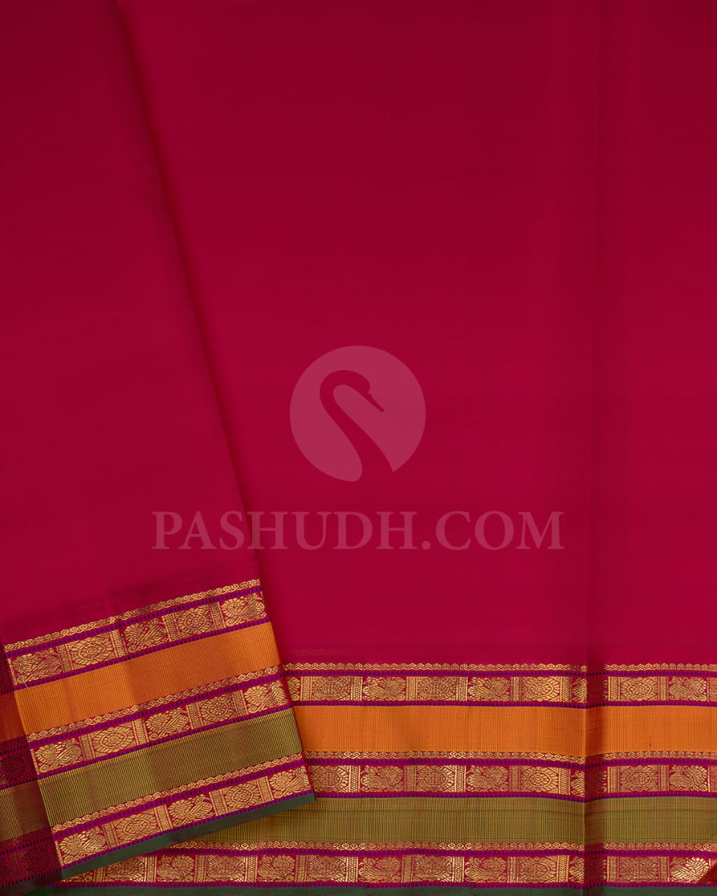 Teal Blue And Maroon Pure Zari Kanjivaram Silk Saree-SP226