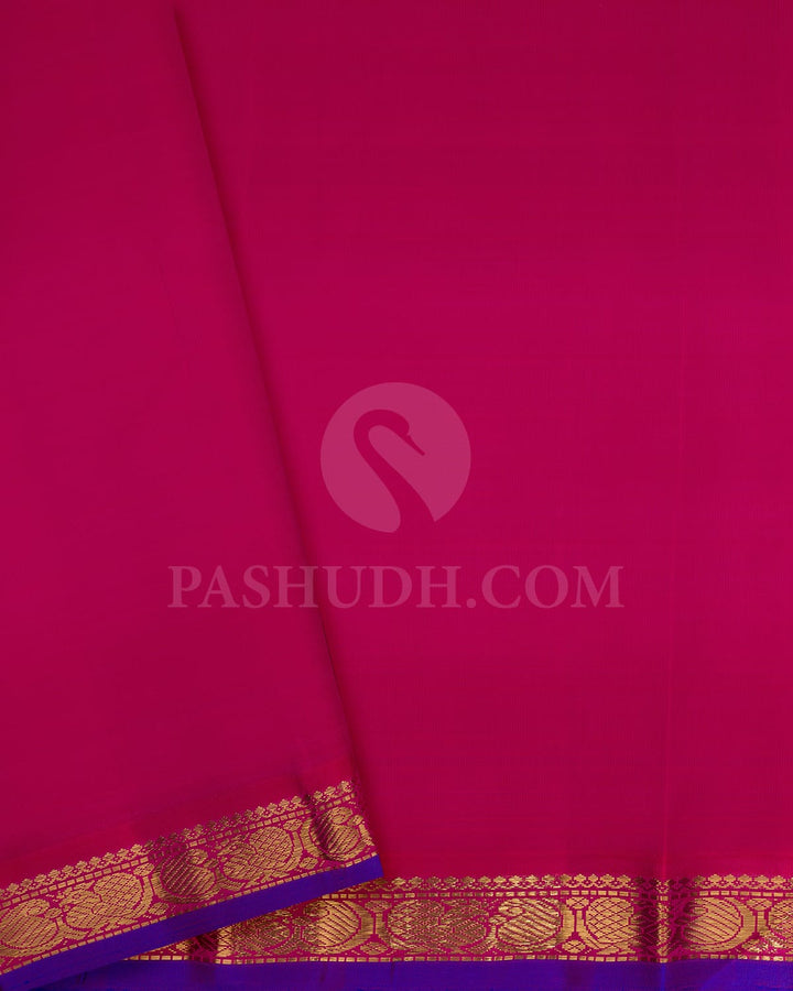 Turquoise Blue Pure Zari Kanjivaram Silk Saree-SP219