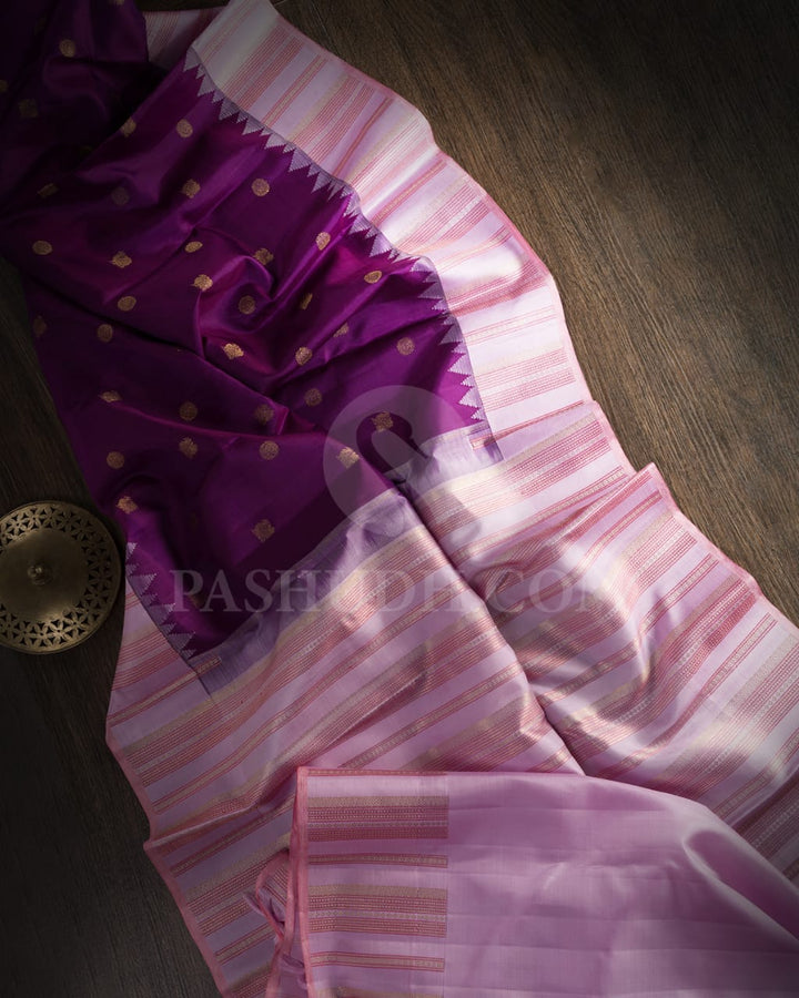 Purple Kanjivaram Silk Saree-S1542(A)