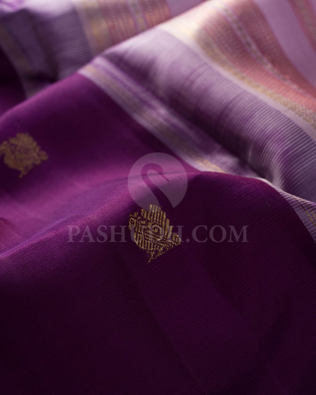 Purple Kanjivaram Silk Saree-S1542(A)