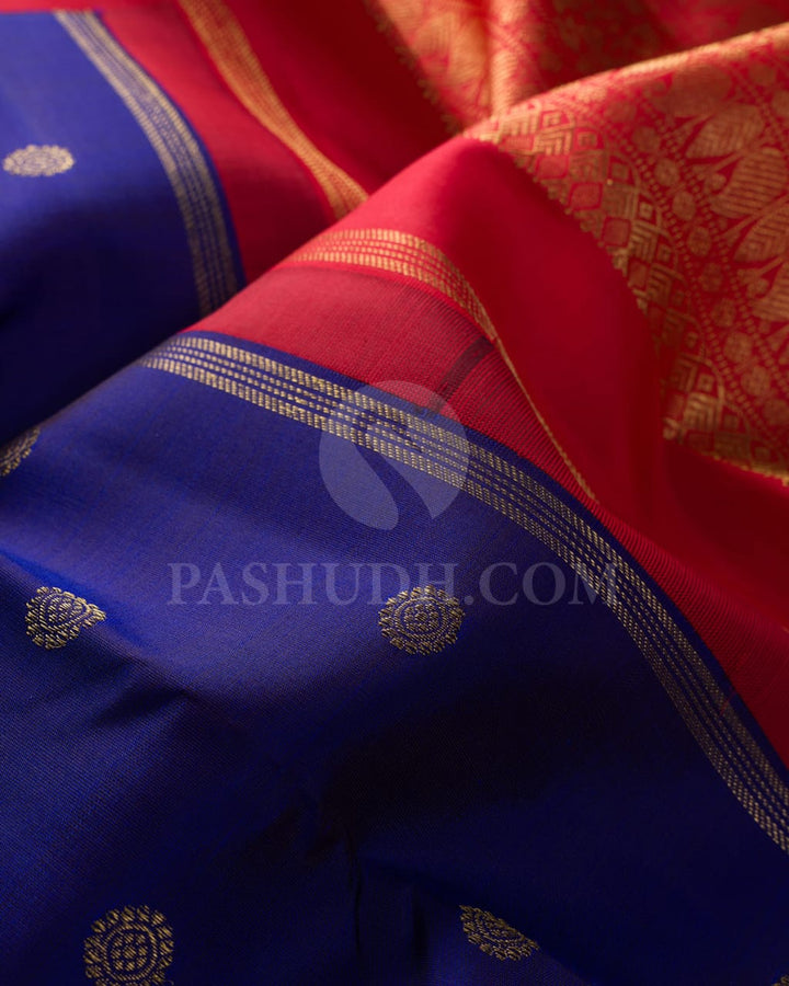 Royal Blue Pure Zari Kanjivaram Silk Saree-SP227