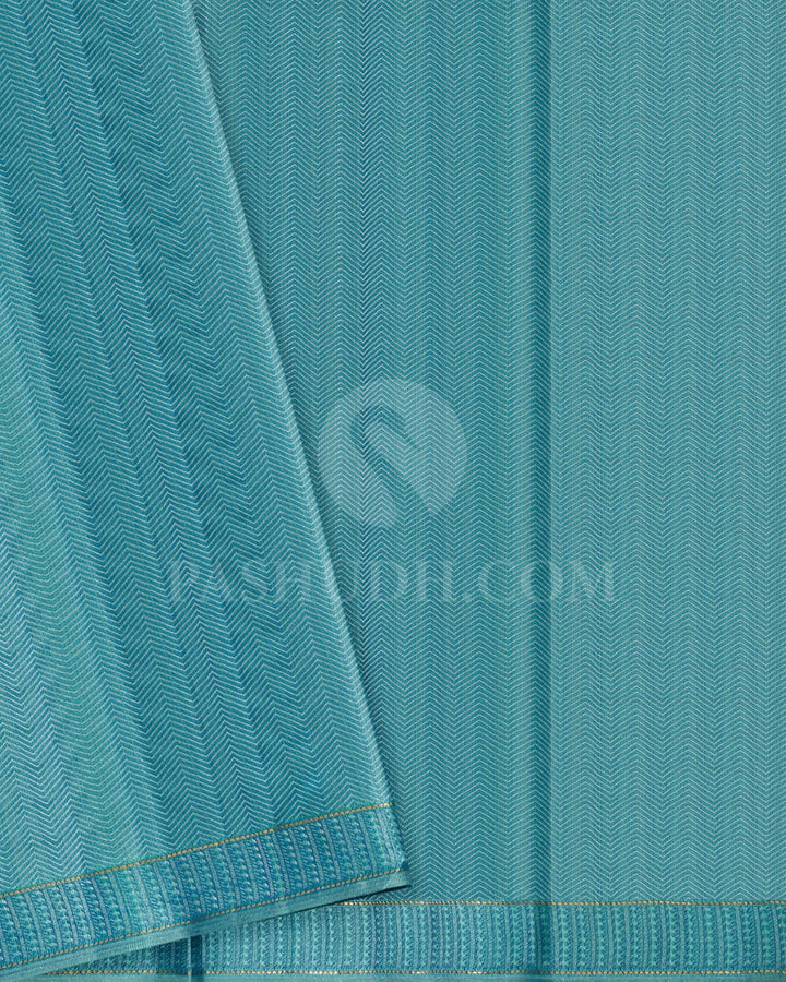 Deep Anandha Blue Kanjivaram Silk Saree-D580(C)