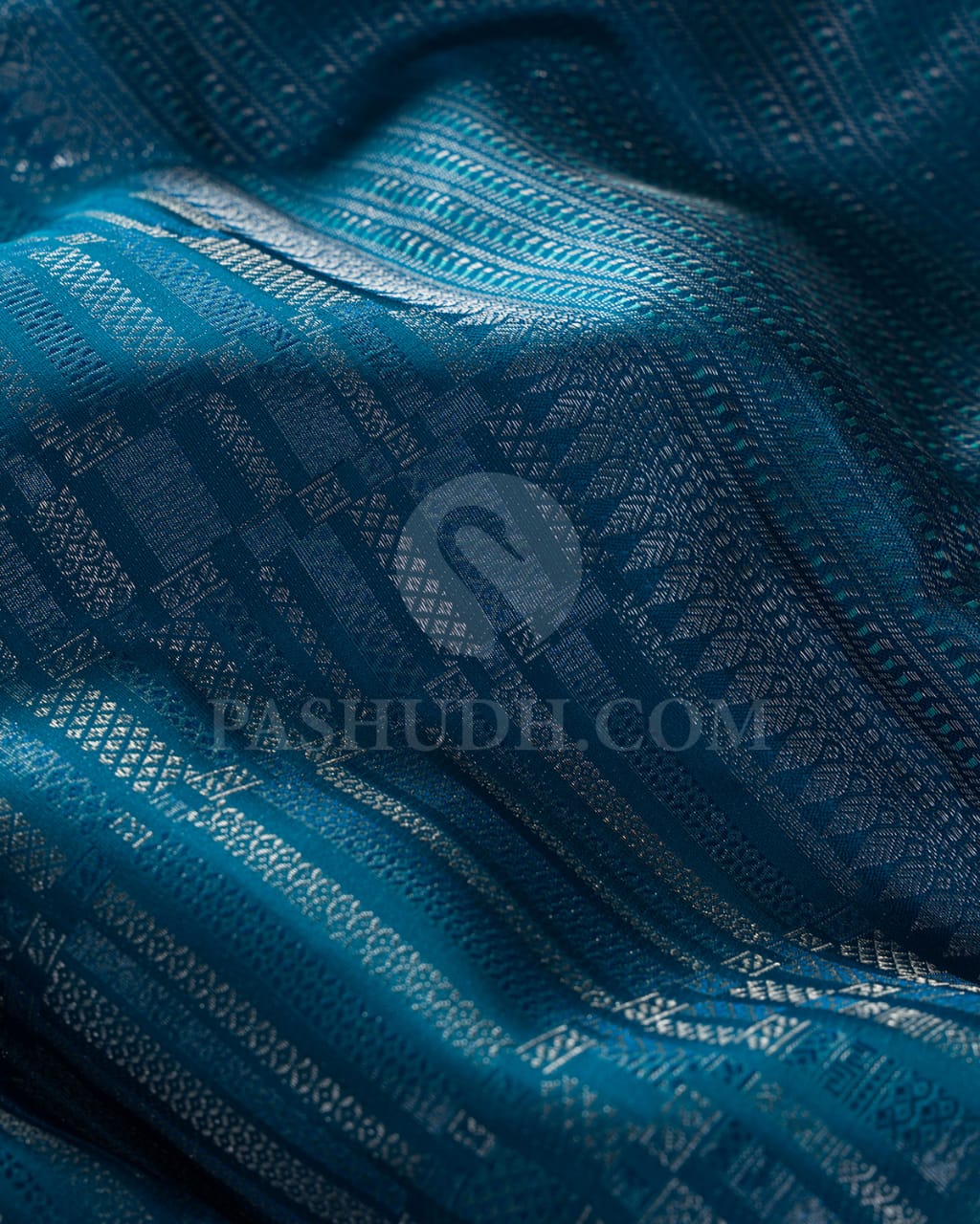 Deep Anandha Blue Kanjivaram Silk Saree-D580(C)