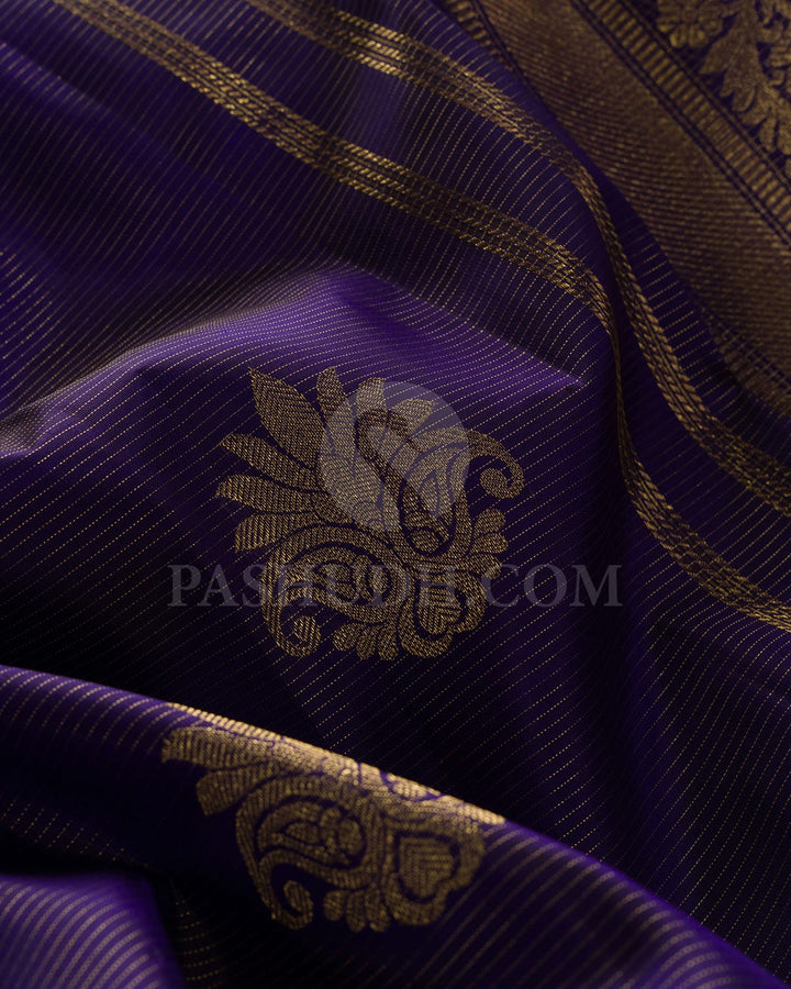 Royal Blue Bridal Kanjivaram Silk Saree-SP235
