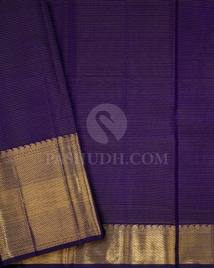 Royal Blue Bridal Kanjivaram Silk Saree-SP235