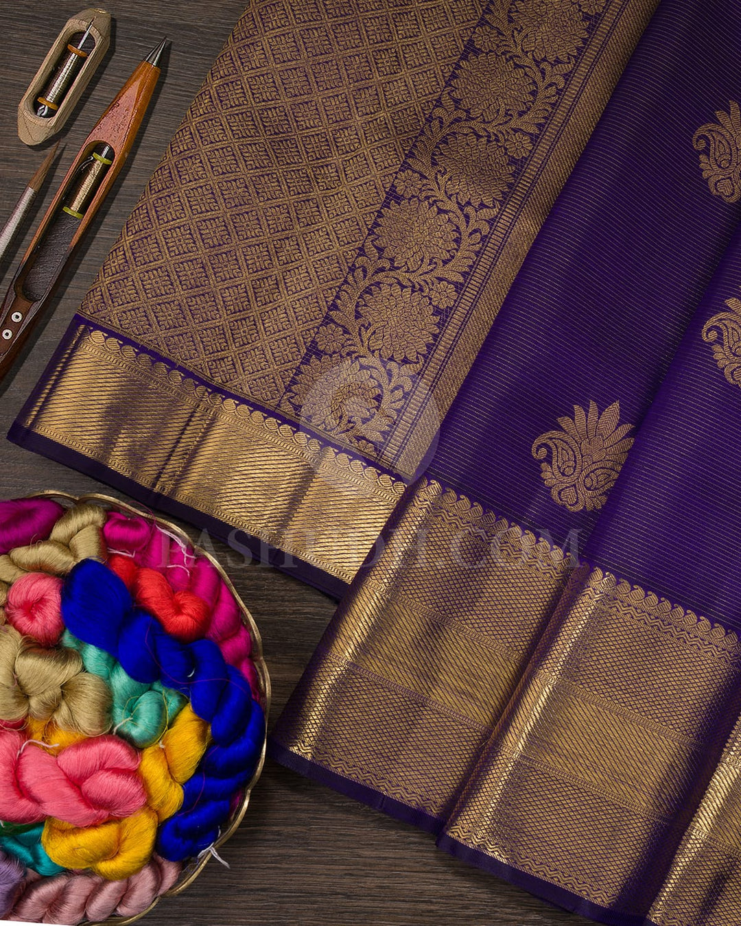 Royal Blue Bridal Kanjivaram Silk Saree-SP235