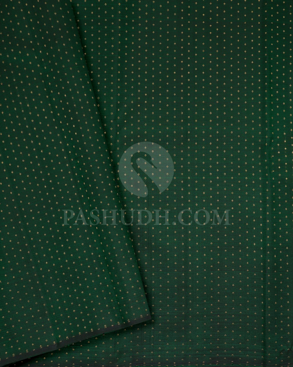 Purple And Bottle Green Pure Zari Kanjivaram Silk Saree-SP206